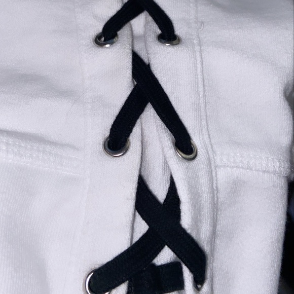 True Religon Lace Up Side Cut Out Sweatshirt - Picture 8 of 8